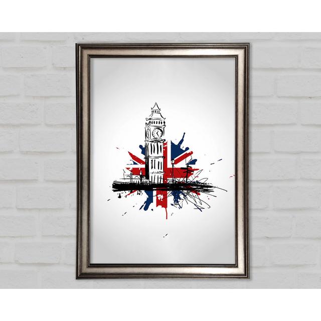 Union Jack Splash - Druck Williston Forge Größe: 59,7 cm H x 42 cm B x 1,5 cm T on Productcaster.