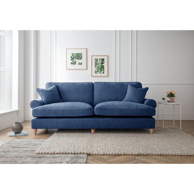 Danika 3 Seater Sofa Marlow Home Co. Upholstery Colour: Navy on Productcaster.