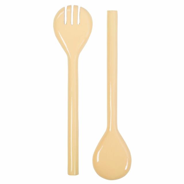 2 Piece Cutlery Set Rebu Table Top Colour: Cream on Productcaster.