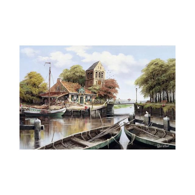 Dutch Waterhouse by Reint Withaar - Wrapped Canvas Print ClassicLiving Size: 30.48cm H x 45.72cm W x 1.91cm D on Productcaster.