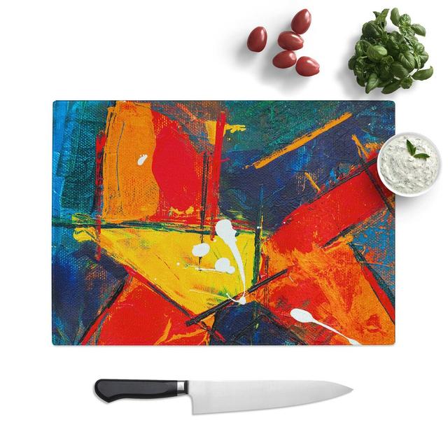 Tempered Glass Art Painting Vol.311 Chopping Board East Urban Home Size: 39 cm W x 28.5 cm L on Productcaster.