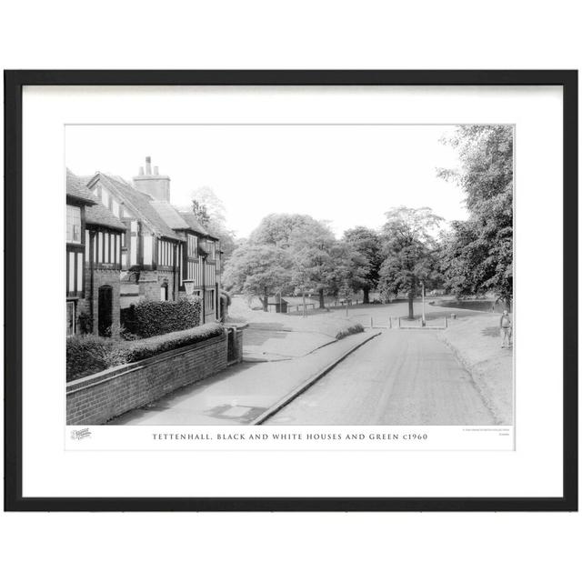 'Tettenhall, Black and White Houses and Green C1960' - Picture Frame Photograph Print on Paper The Francis Frith Collection Size: 60cm H x 80cm W x 2. on Productcaster.