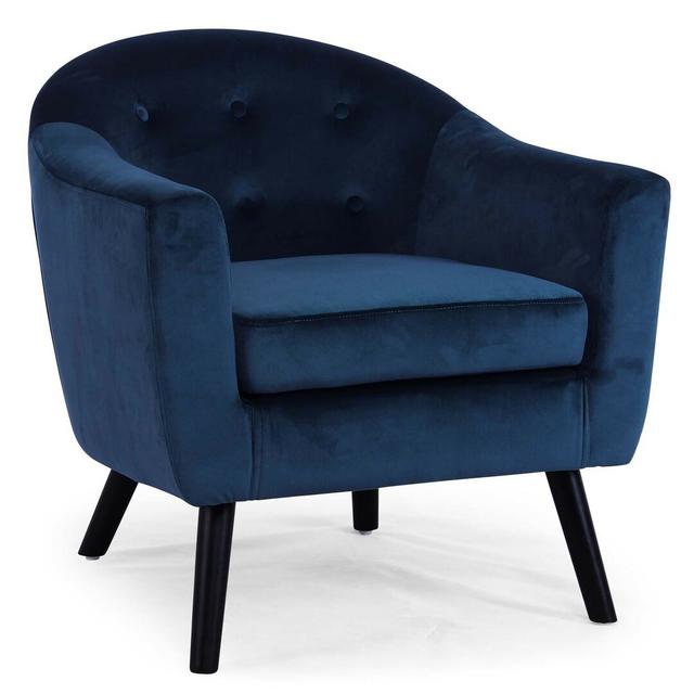 Sessel Eamor Corrigan Studio Polsterfarbe: Blau on Productcaster.