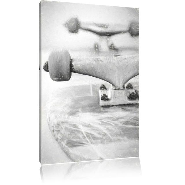 Leinwandbild Skateboard Photographic East Urban Home Größe: 80 cm H x 60 cm B on Productcaster.