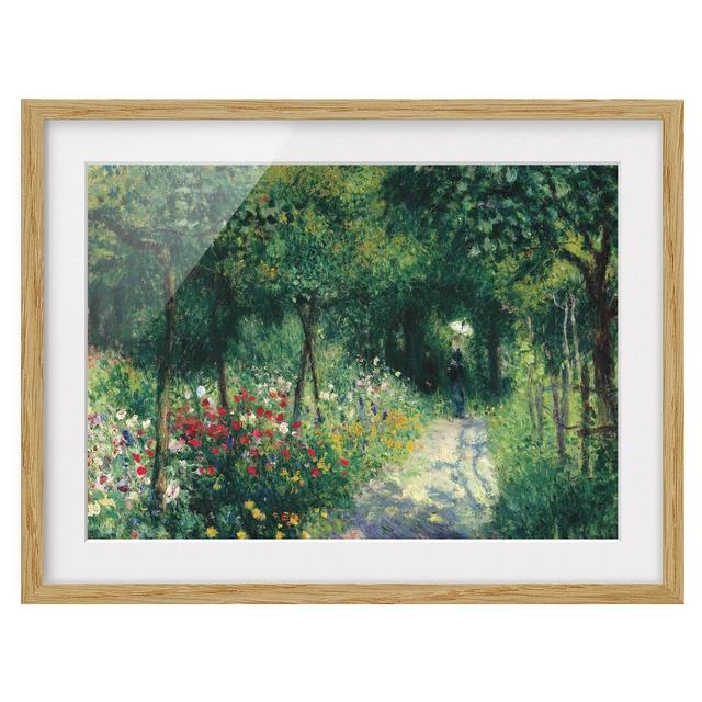 Women in the Garden by Pierre-Auguste Renoir - Picture Frame Painting Print on Paper East Urban Home Frame Option: Natural oak wood, Size: 70cm H x 10 on Productcaster.