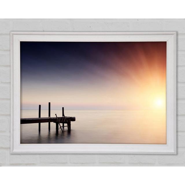 Calmness Framed Print House of Hampton Format: White Framed Paper, Size: 42cm H x 59.7cm W x 1.5cm D on Productcaster.