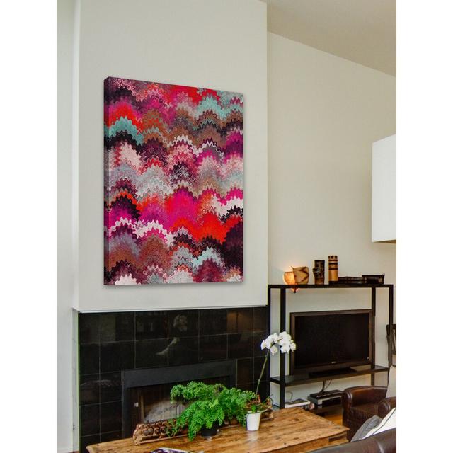 Wavy Blends II V3 by Irena Orlov - Wrapped Canvas Graphic Art Print East Urban Home Size: 76 cm H x 51 cm W on Productcaster.