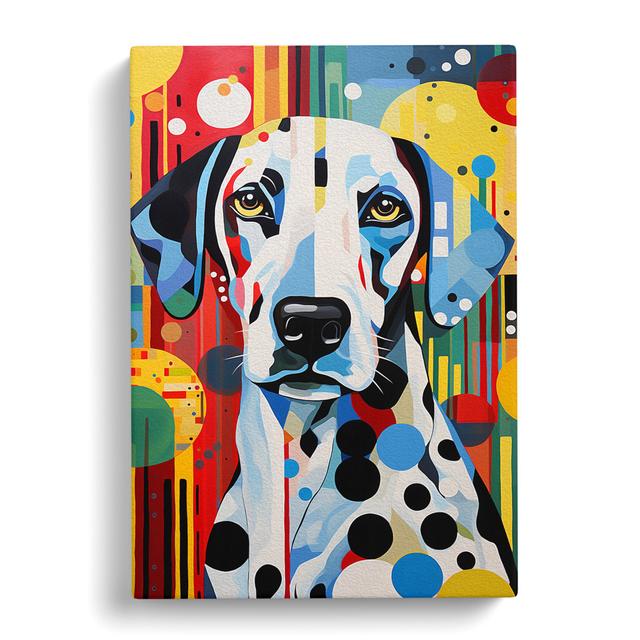 Dalmation Constructivism - Art Prints on Canvas Marlow Home Co. Size: 50cm H x 35cm W x 3cm D on Productcaster.