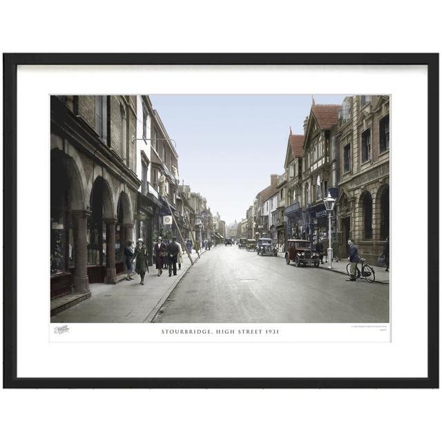 Stourbridge, High Street 1931 - Single Picture Frame Print The Francis Frith Collection Size: 45cm H x 60cm W x 2.3cm D on Productcaster.