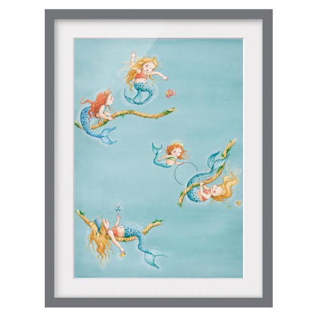 Matilda the Little Mermaid - Tightrope Walker Matilda - Picture Frame Graphic Art Print on Paper East Urban Home Size: 55 cm H x 40 cm W, Rahmenoption on Productcaster.