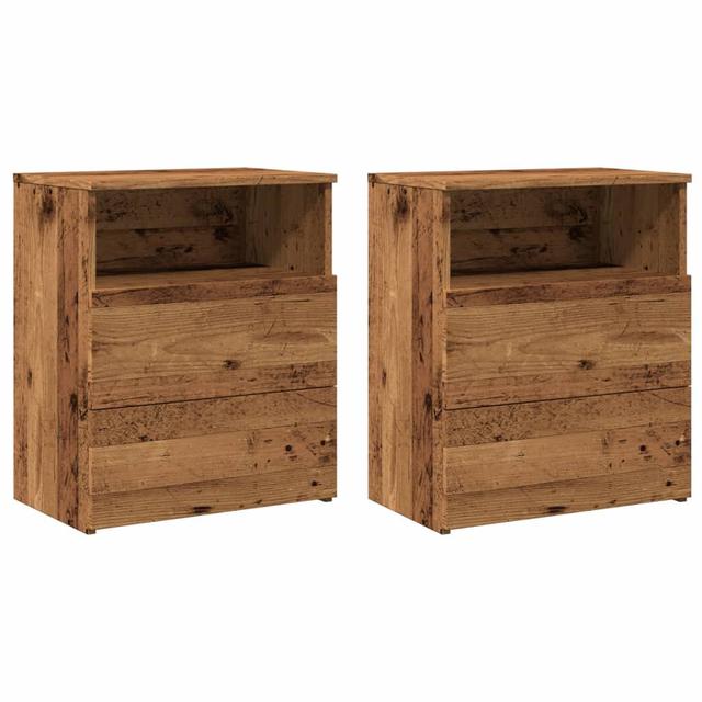 Beistelltisch Brolin (Set of 2) Alpen Home Farbe: Altholz on Productcaster.