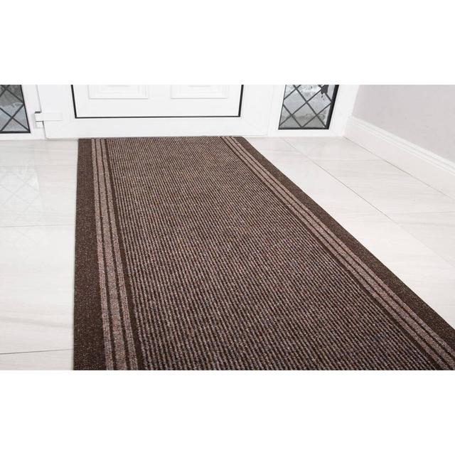 Pacjo Hard Wearing Rubber Door Mat Latitude Run Colour: Grey, Mat Size: Runner 67 x 335.28cm on Productcaster.