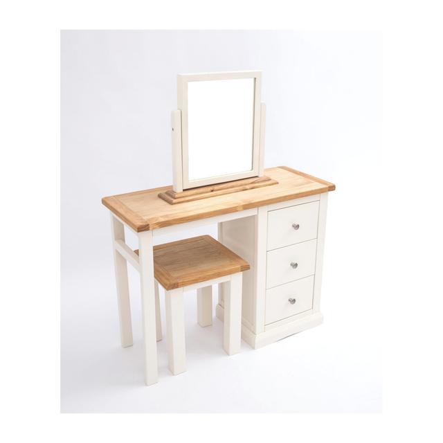 Dressing Table with Mirror August Grove Colour: Off White on Productcaster.