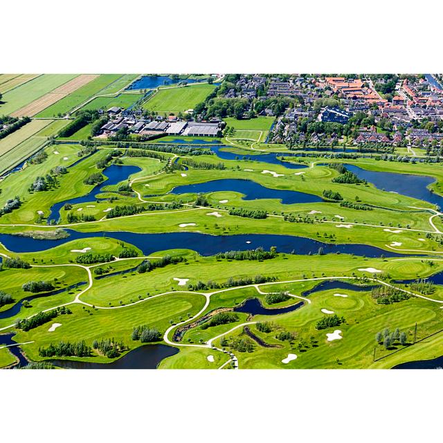 Golf Course Aerial View by Opla - Print 17 Stories Size: 20cm H x 30cm W x 3.8cm D on Productcaster.