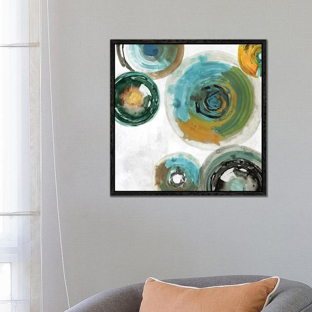 Spirals I by Tom Reeves - Gallery-Wrapped Canvas Giclée on Canvas iCanvas Format: Black Floater Framed, Size: 66.04cm H x 66.04cm W x 3.81cm D on Productcaster.