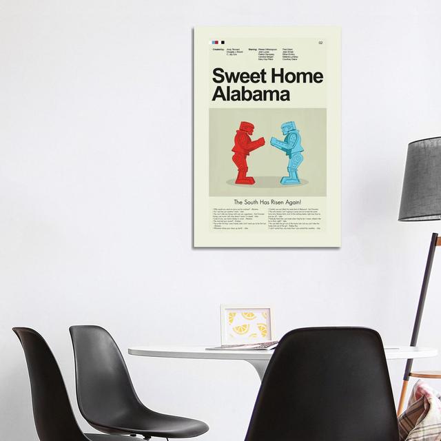 Sweet Home Alabama by Erin Hagerman - Wrapped Canvas Graphic Art Maturi Size: 101.6cm H x 66.04cm W x 1.905cm D on Productcaster.