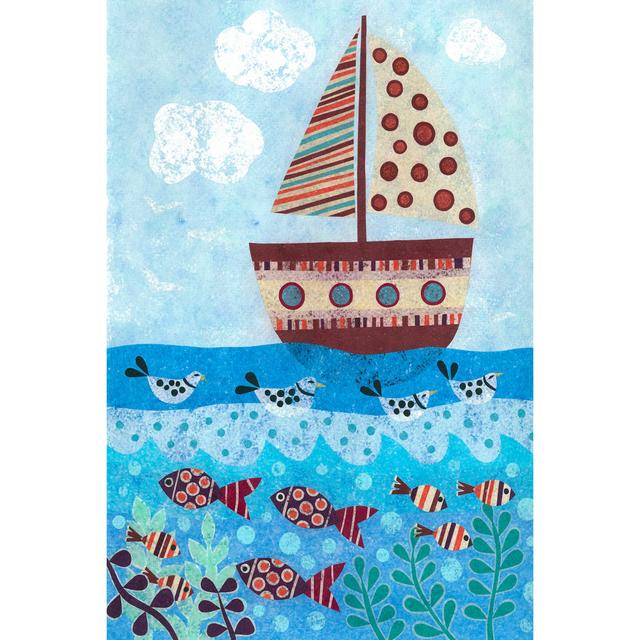 Sunny Sailing by Kim Conway - Wrapped Canvas Art Prints Longshore Tides Size: 122cm H x 81cm W x 3.8cm D on Productcaster.