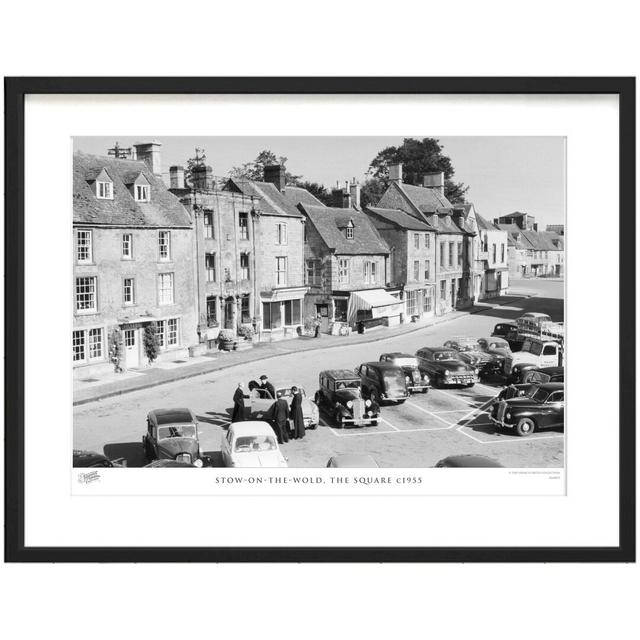 'Stow-on-the-Wold, the Square C1955' by Francis Frith - Picture Frame Photograph Print on Paper The Francis Frith Collection Size: 28cm H x 36cm W x 2 on Productcaster.