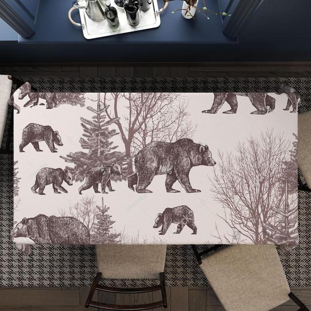 Wanda Bear Tablecloth Alpen Home Size: 147cm W x 300cm L on Productcaster.