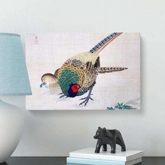 Pair of Pheasants by Maruyama Okyo - Wrapped Canvas Painting Print East Urban Home Size: 50cm H x 76cm W x 3cm D on Productcaster.