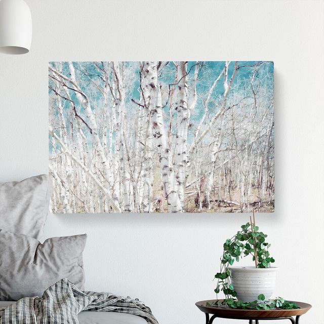 Birch Trees In Utah Painting - Wrapped Canvas Graphic Art East Urban Home Size: 50cm H x 76cm W x 3cm D on Productcaster.