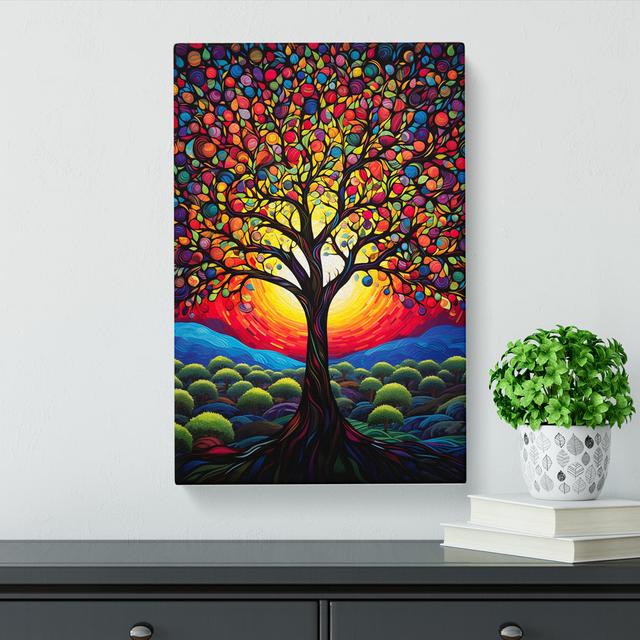 Apple Tree Expressionism No.3 - No Frame Print Marlow Home Co. Size: 60cm H x 40cm W x 3cm D on Productcaster.