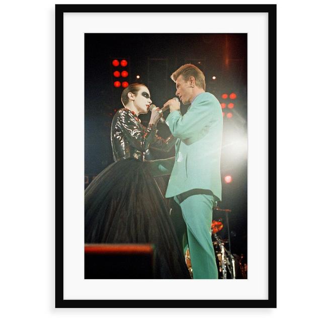 'David Bowie and Annie Lennox Performing 'Under Pressure' at the Freddie Mercury Tribute Concert for Aids Awareness, at Wembley Stadium. April 1992' P on Productcaster.