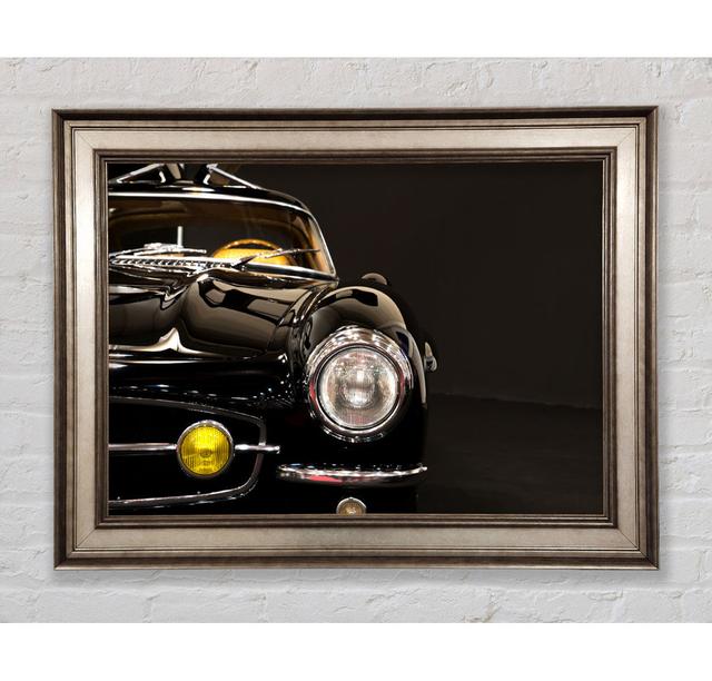 Classic Car Headlight Black - Single Picture Frame Art Prints Bright Star Size: 29.7cm H x 42cm W on Productcaster.