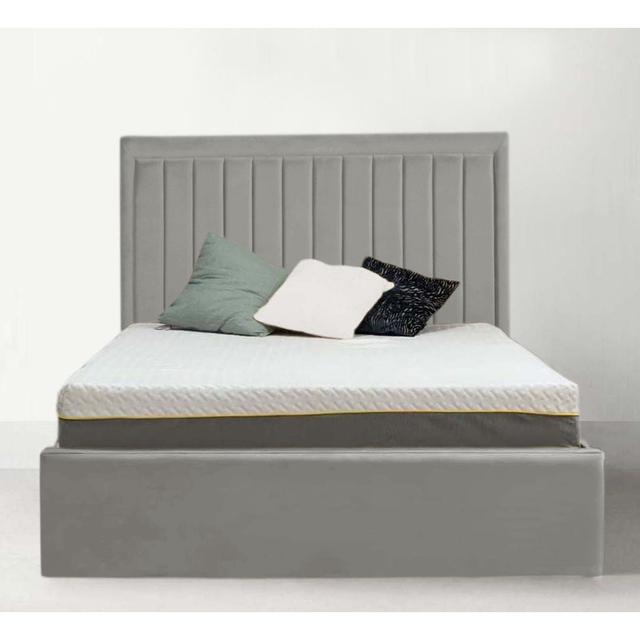 Anahly Upholstered Bed Canora Grey Colour: Silver, Size: Small Double (4') on Productcaster.