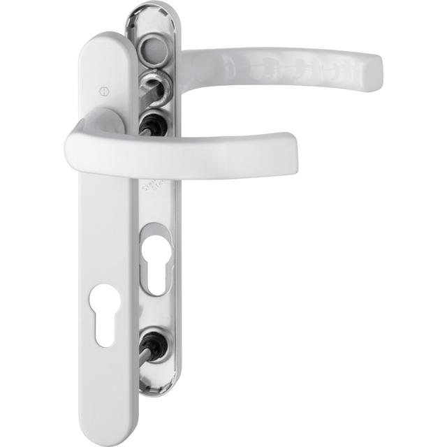 Keyed Right Hand Door Handle HOPPE Finish: Diamond White on Productcaster.