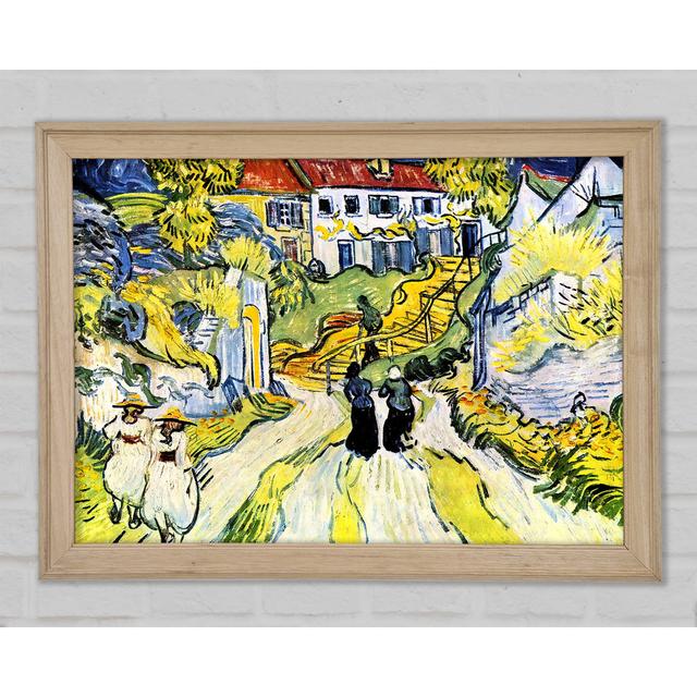 Straße und Weg in Auver von Van Gogh - Einzelne Bilderrahmen Kunstdrucke Rosalind Wheeler Größe: 29,7 cm H x 42 cm B x 1,5 cm T on Productcaster.