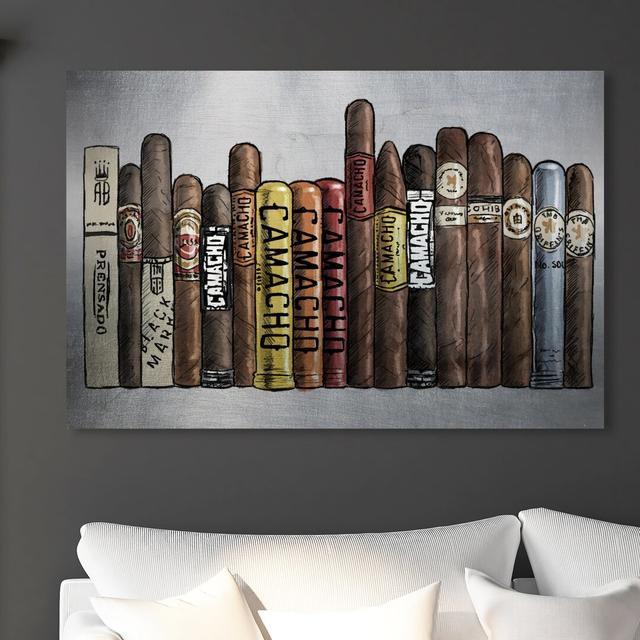 Smoker's Delight - Wrapped Canvas Print East Urban Home Size: 76.2 cm H x 114.3 cm W on Productcaster.