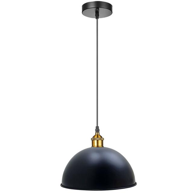 Motta 1 - Light Single Dome Pendant Brambly Cottage Shade Colour: Black on Productcaster.