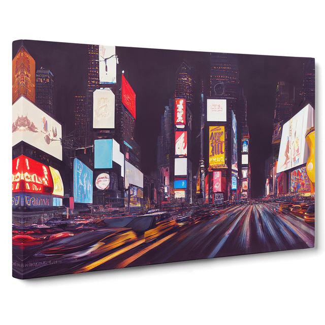 Times Square Art Vol.7 - Wrapped Canvas Graphic Art ClassicLiving Size: 35cm H x 50cm W x 3cm D on Productcaster.