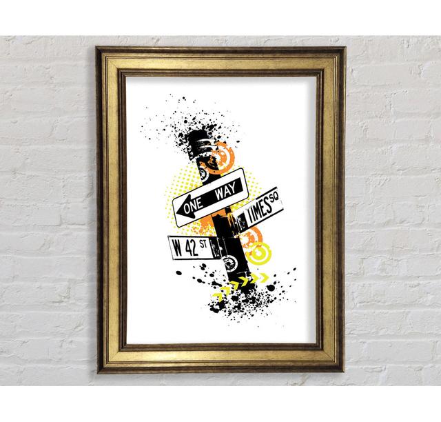 Funky Street Signs - Single Picture Frame Art Prints Bright Star Size: 84.1cm H x 59.7cm W x 8cm D on Productcaster.