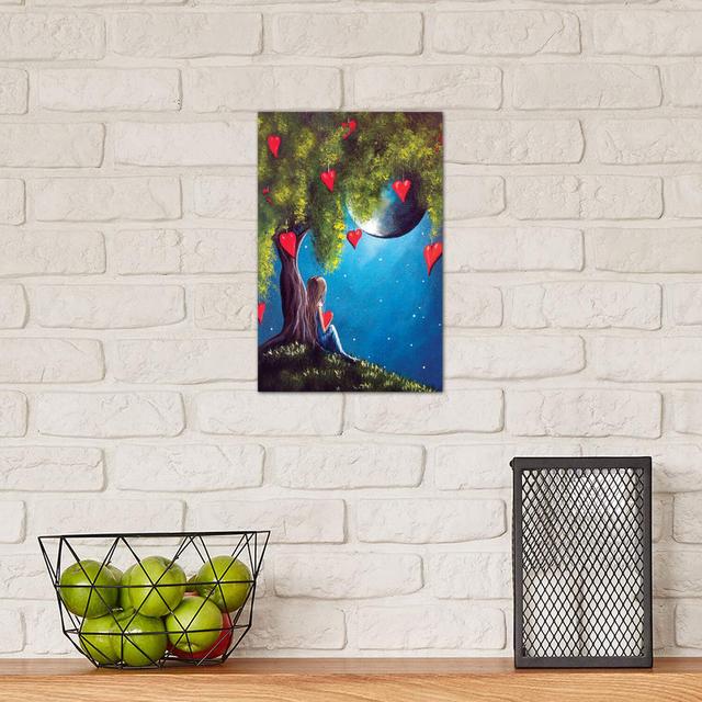 Under the Tree of New Beginnings - Wrapped Canvas Graphic Art Print Latitude Run Size: 30.48cm H x 20.32cm W x 1.91cm D on Productcaster.