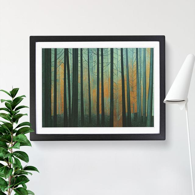 An Inspirational Abstract Forest - Picture Frame Graphic Art Alpen Home Size: 46cm H x 64cm W, Frame Colour: Black on Productcaster.