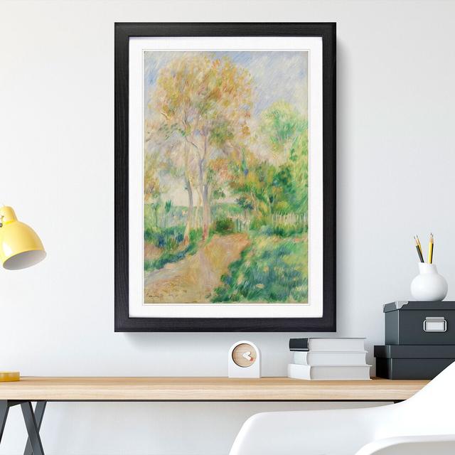 Autumn Landscape by Pierre-Auguste Renoir - Picture Frame Painting East Urban Home Frame Option: Black, Size: 48cm H x 36cm W x 2cm D on Productcaster.