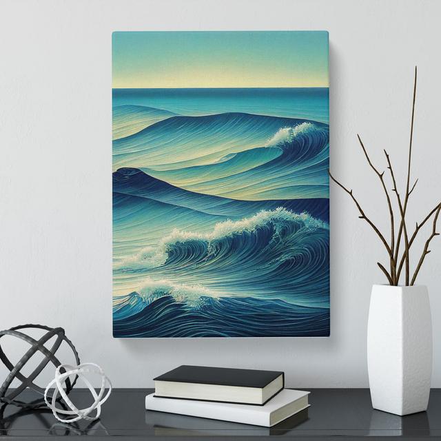 The Ocean Vol.4 - Wrapped Canvas Print George Oliver Size: 50cm H x 35cm W x 3cm D on Productcaster.