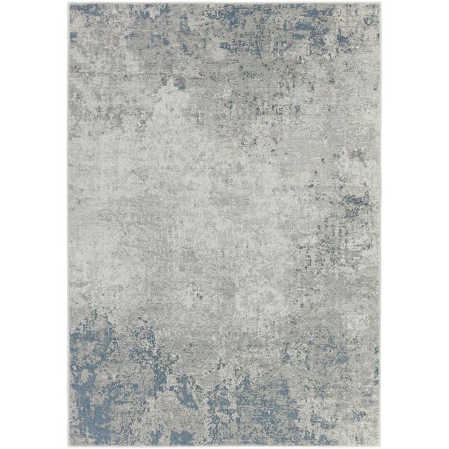 Landreneau Flatweave Blue/Grey Rug Etta Avenue Rug Size: Rectangle 67 x 130cm on Productcaster.