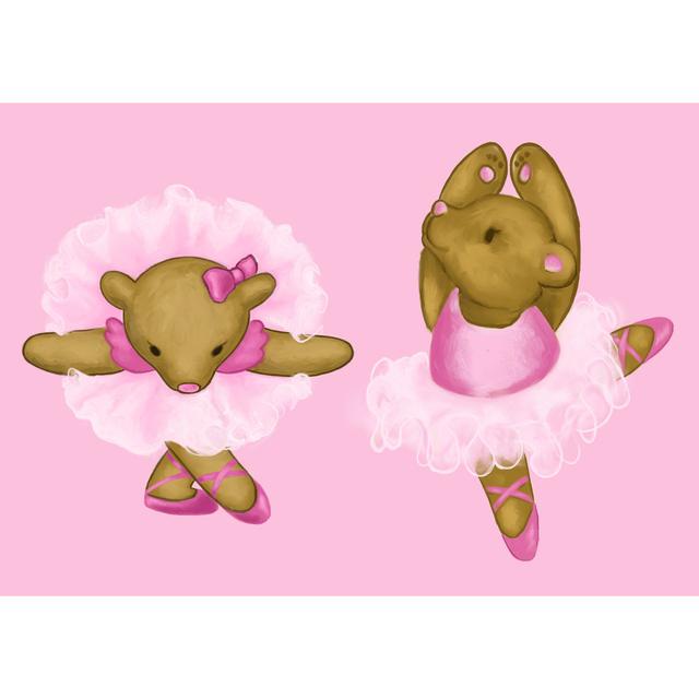 Bear Dance - Wrapped Canvas Art Prints Zoomie Kids Size: 30cm H x 46cm W x 3.8cm D on Productcaster.