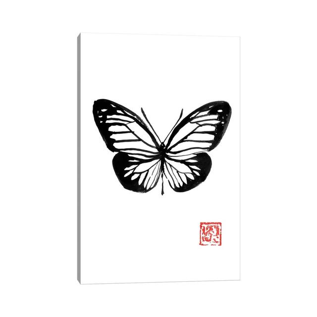 Butterfly - Print on Canvas Bloomsbury Market Format: Wrapped Canvas, Size: 30.48cm H x 20.32cm W x 1.91cm D on Productcaster.