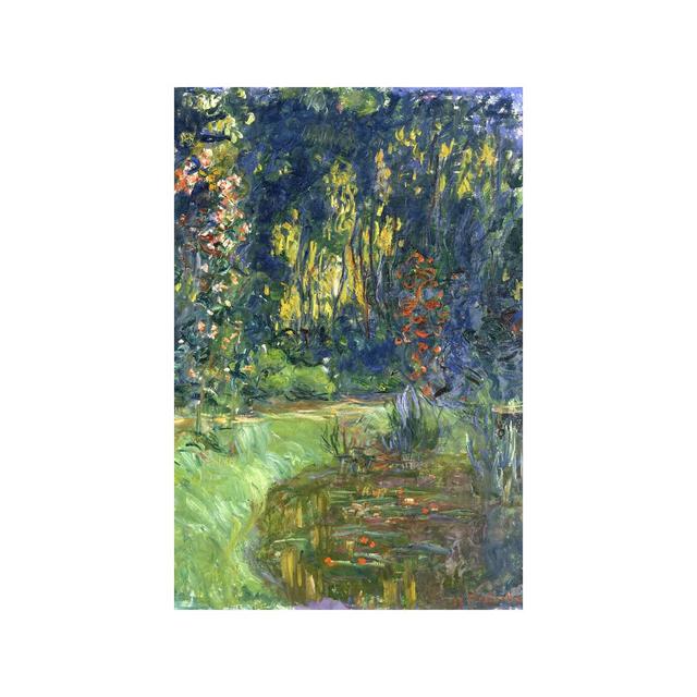 Garden Of Giverny, 1923 by Claude Monet - Painting on Canvas Rosalind Wheeler Frame Option: No Frame, Size: 152.4cm H x 101.6cm W x 3.81cm D on Productcaster.