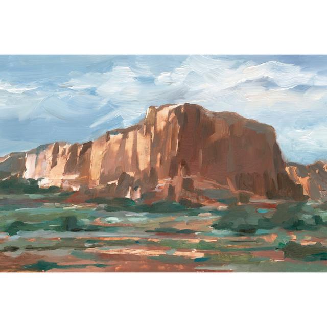 Western Rock Formation I - Wrapped Canvas Painting Union Rustic Size: 20cm H x 30cm W x 3.8cm D on Productcaster.