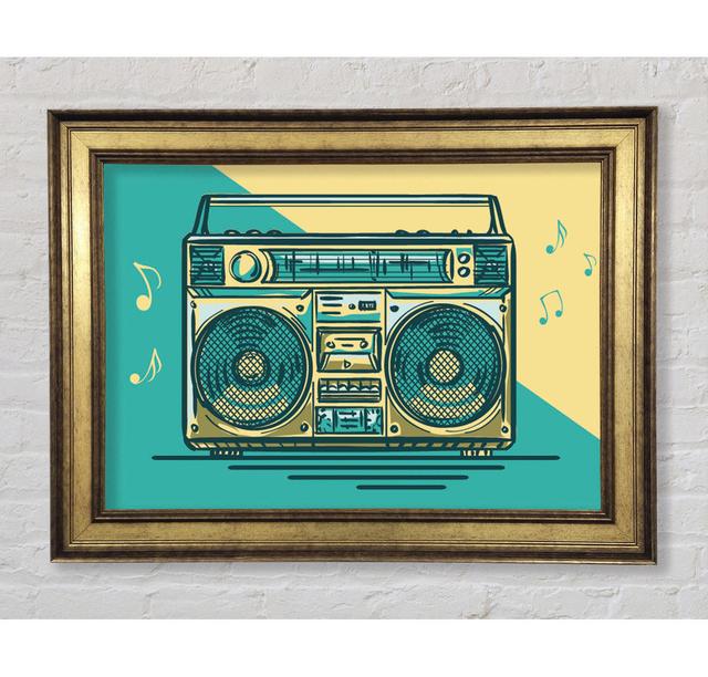 Boombox Music Maker - Einzelner Bilderrahmen Kunstdrucke Bright Star Größe: 42 cm H x 59,7 cm B x 8 cm T on Productcaster.