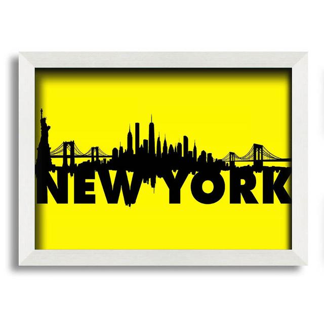 Reiff Yellow NYC - Single Picture Frame Art Prints Latitude Run Size: 59.7cm H x 84.1cm W x 10cm D on Productcaster.