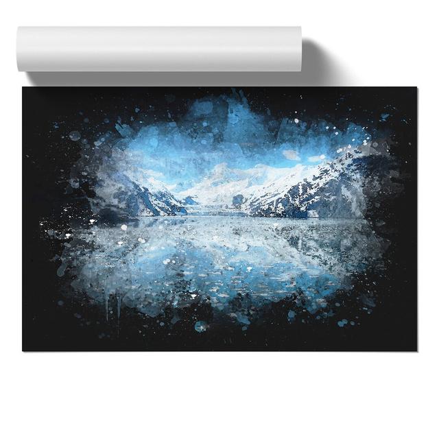 Alaskan Mountain and Lake Vol.2 - Unframed Graphic Art East Urban Home Size: 59cm H x 84cm W x 0.1cm D on Productcaster.