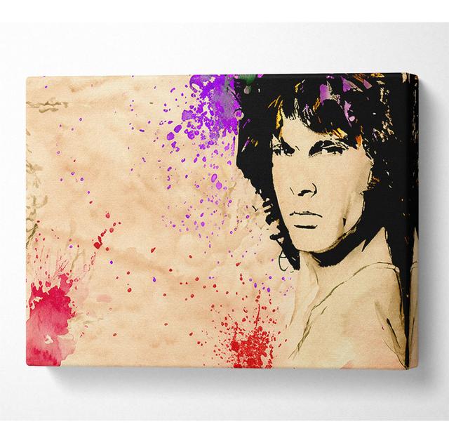 Jim Morrison Colour Splash - Print ClassicLiving Size: 35.6cm H x 50.8cm W x 10cm D on Productcaster.