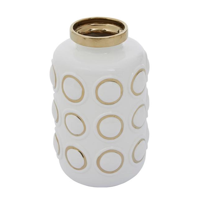 Doretha Cream 28Cm Ceramic Jar Fairmont Park Size: 35" H x 23" W x 23" D on Productcaster.