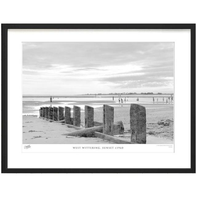 'West Wittering, Sunset C1960' by Francis Frith - Picture Frame Photograph Print on Paper The Francis Frith Collection Size: 40cm H x 50cm W x 2.3cm D on Productcaster.